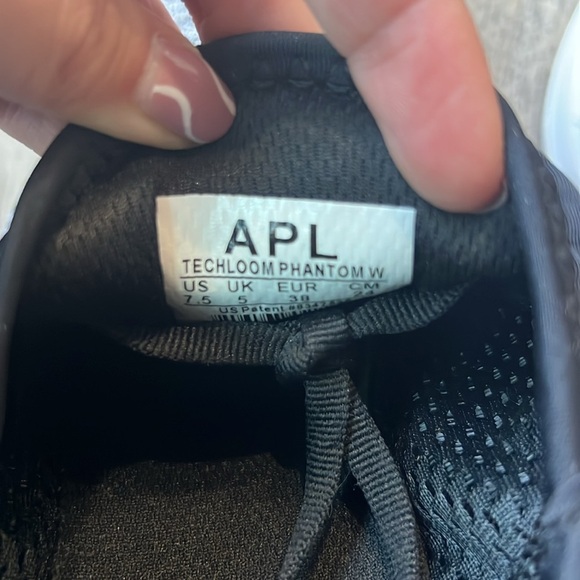 Apl Shoes Black TechLoom Phantom Running Shoes Sneakers Size 7.5 Lightweight - Picture 7 of 12